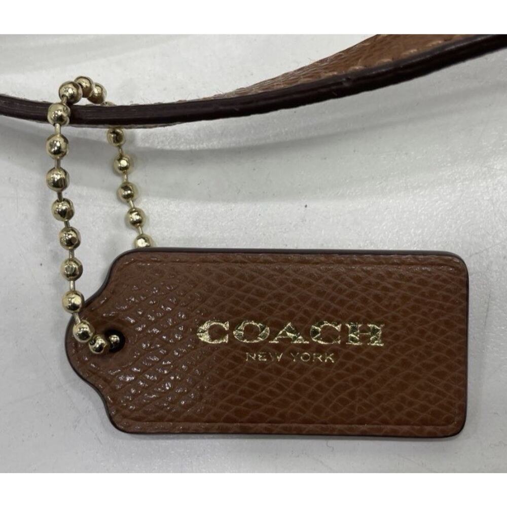 Coach Signature C City Tote Bag Brown Tan Leather Large Y2K Shoulder Purse - Picture 8 of 11